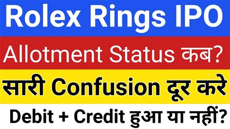 Rolex Rings IPO: Here's How To Check Allotment Status 